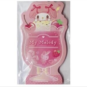 Sanrio My Melody Notepad Memo, Cream Soda Dessert - Kawaii Stationery
